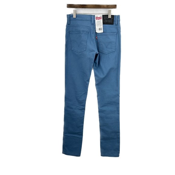 LEVI'S 510 Super Skinny Mid Rise Plain Blue Jeans Size 30 NWT - Picture 2 of 5